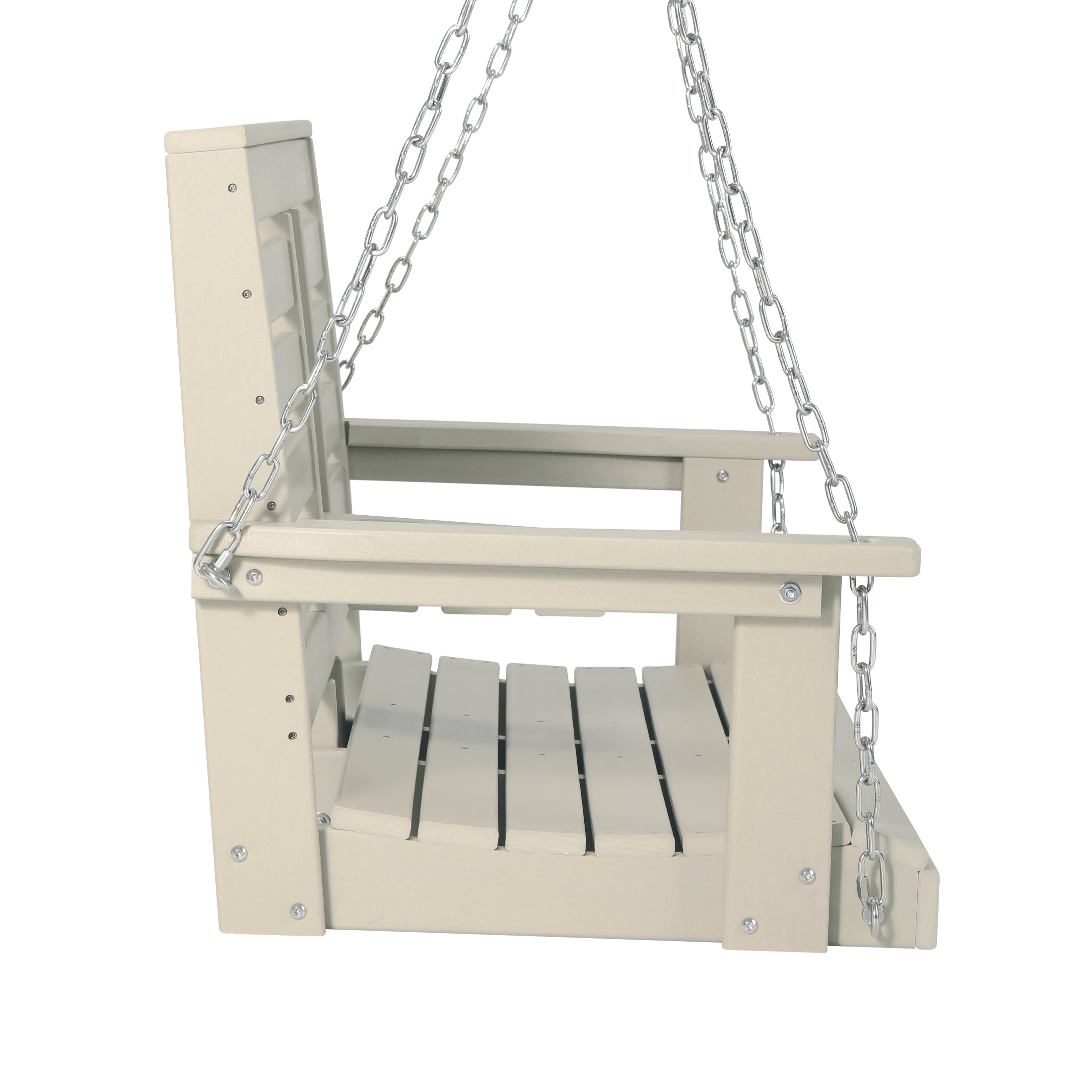 Charleston 54" Porch Swing with Folding Cup Holder Sand Seahawk Designs Porch Swings
