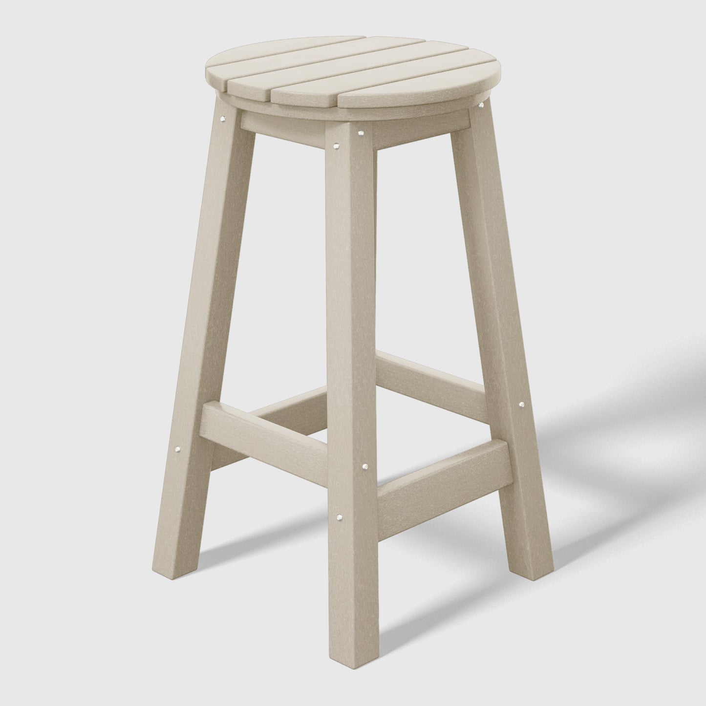 Stockholm All-Weather Outdoor Round Counter Stool (24" Height) Sand Seahawk Designs Patio Bar & Counter Stools