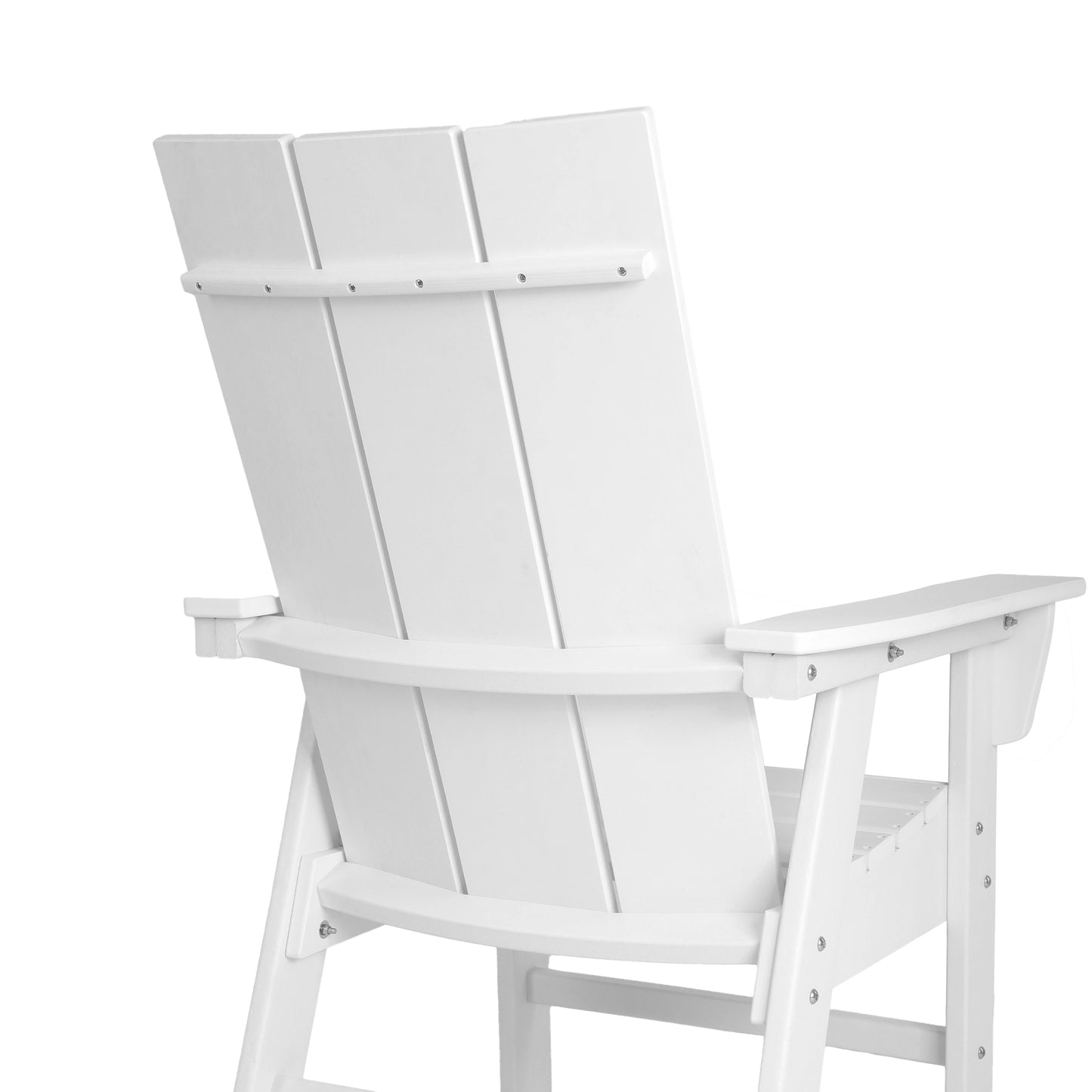 Malibu Modern All-Weather Outdoor Contoured Adirondack Dining Chair Seahawk Designs Patio Dining Chairs