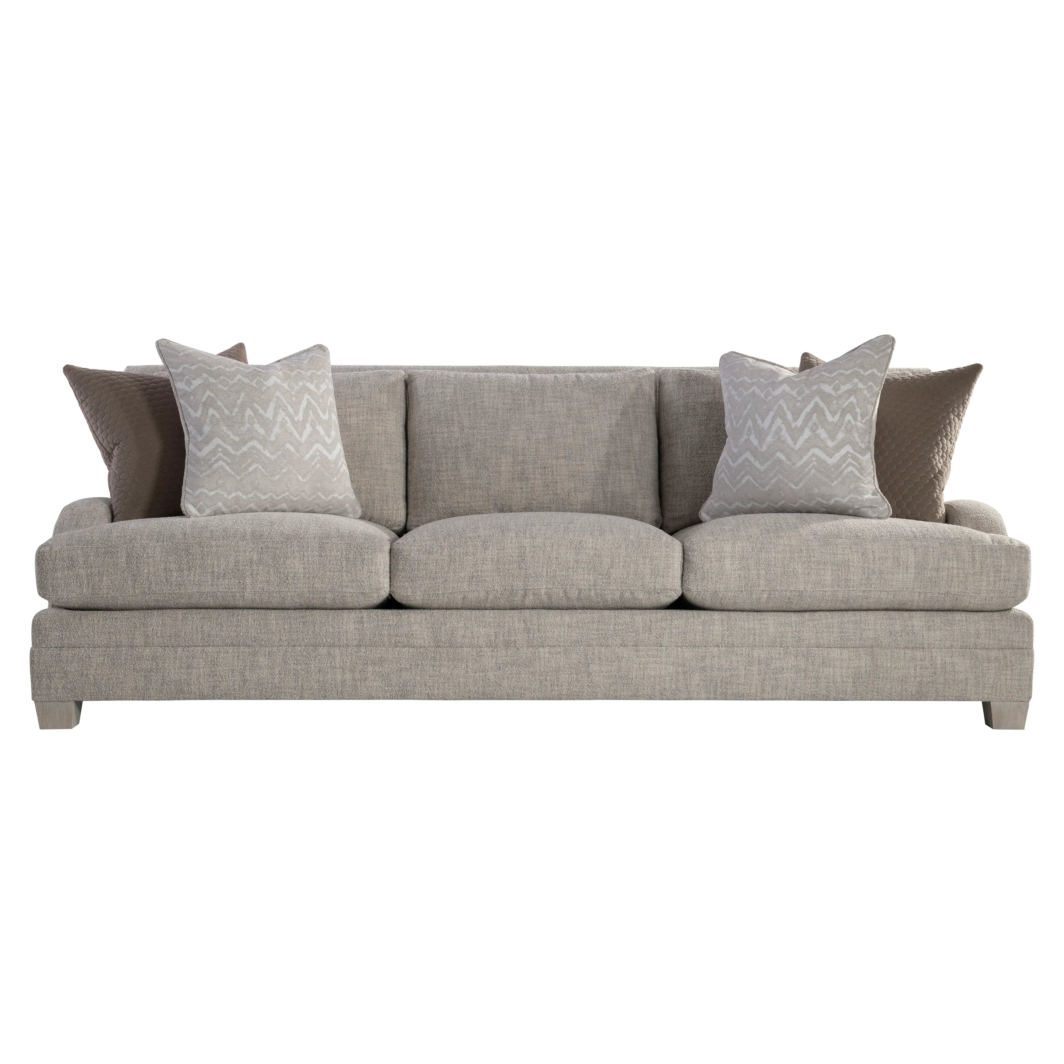 Bernhardt Rollins Fabric Sofa — Low Arms, Lofty Comfort Bernhardt Sofa