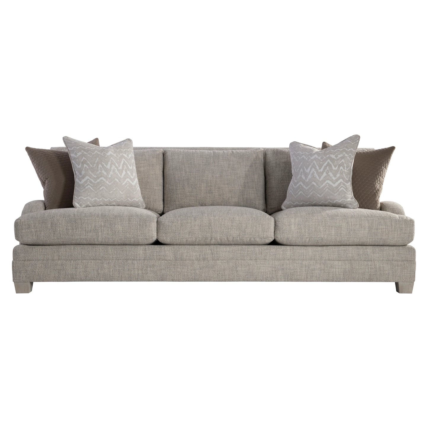 Bernhardt Rollins Fabric Sofa — Low Arms, Lofty Comfort Bernhardt Sofa