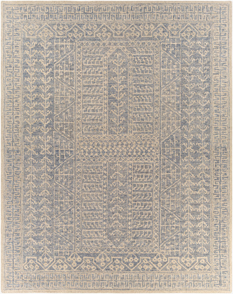 Granada Handmade Rug — Ivory/Light Blue