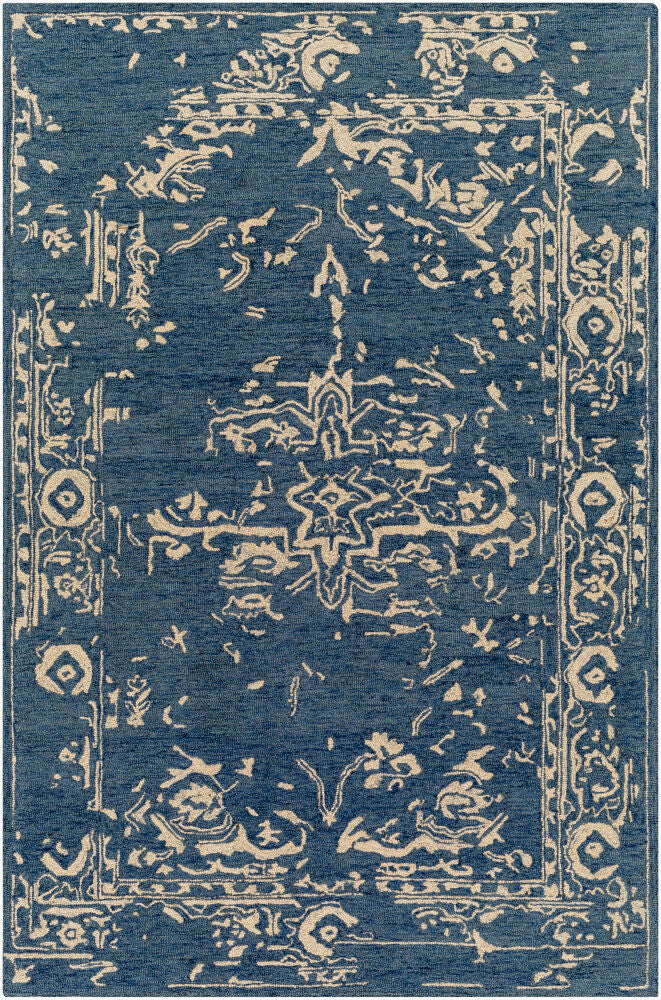 Granada Handmade Rug — Blue/Light Beige