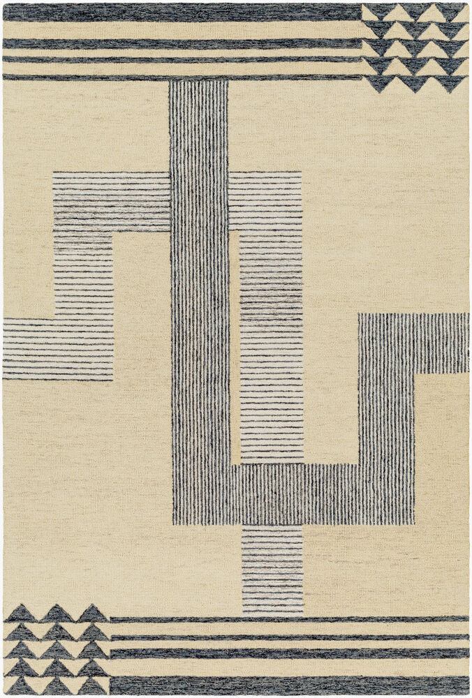 Granada Handmade Rug — Beige/Black