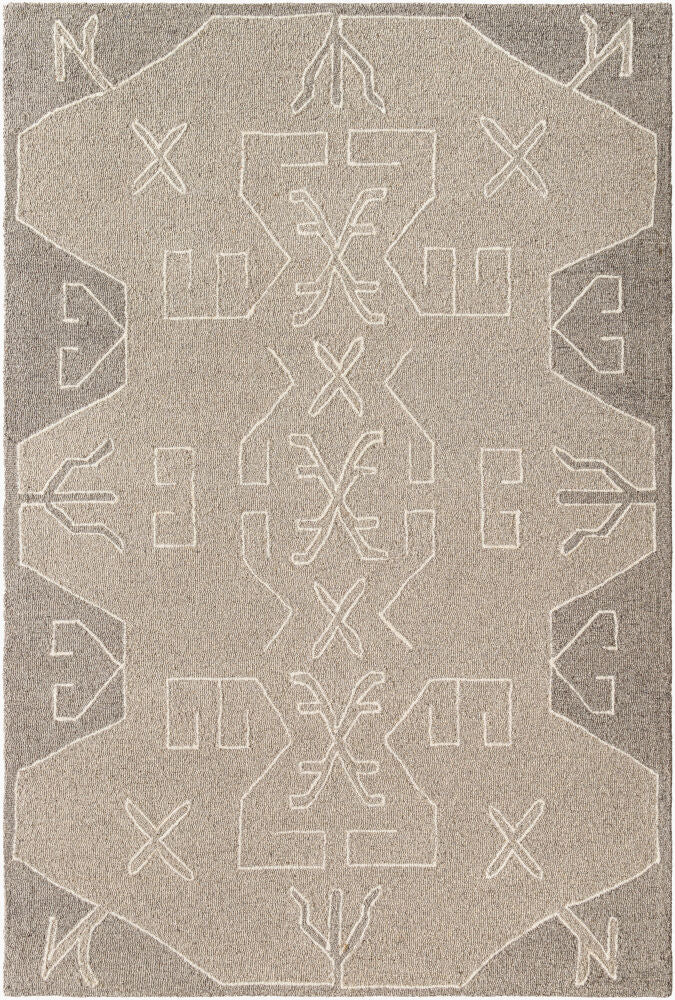 Granada Handmade Rug — Cream/Medium Gray