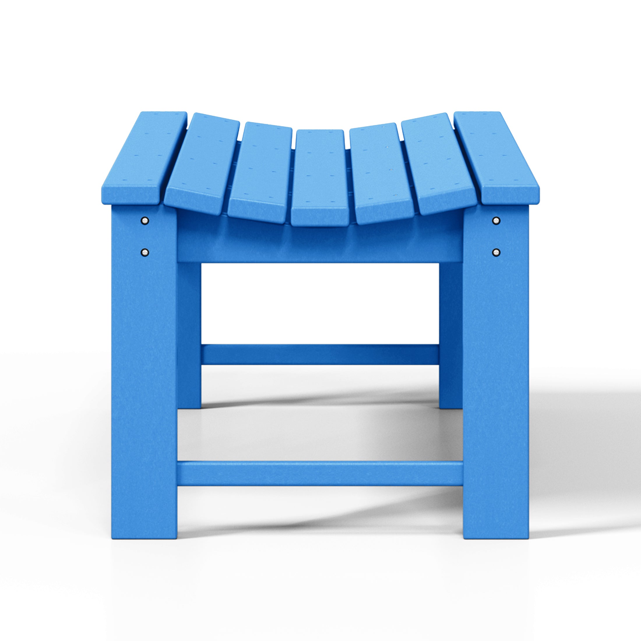 Concord All-Weather Outdoor Garden Backless Bench (46" Wide) Pacific Blue Seahawk Designs Patio Benches