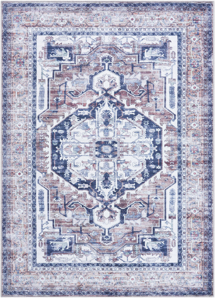 Georgina Machine Woven Rug — Beige/Black