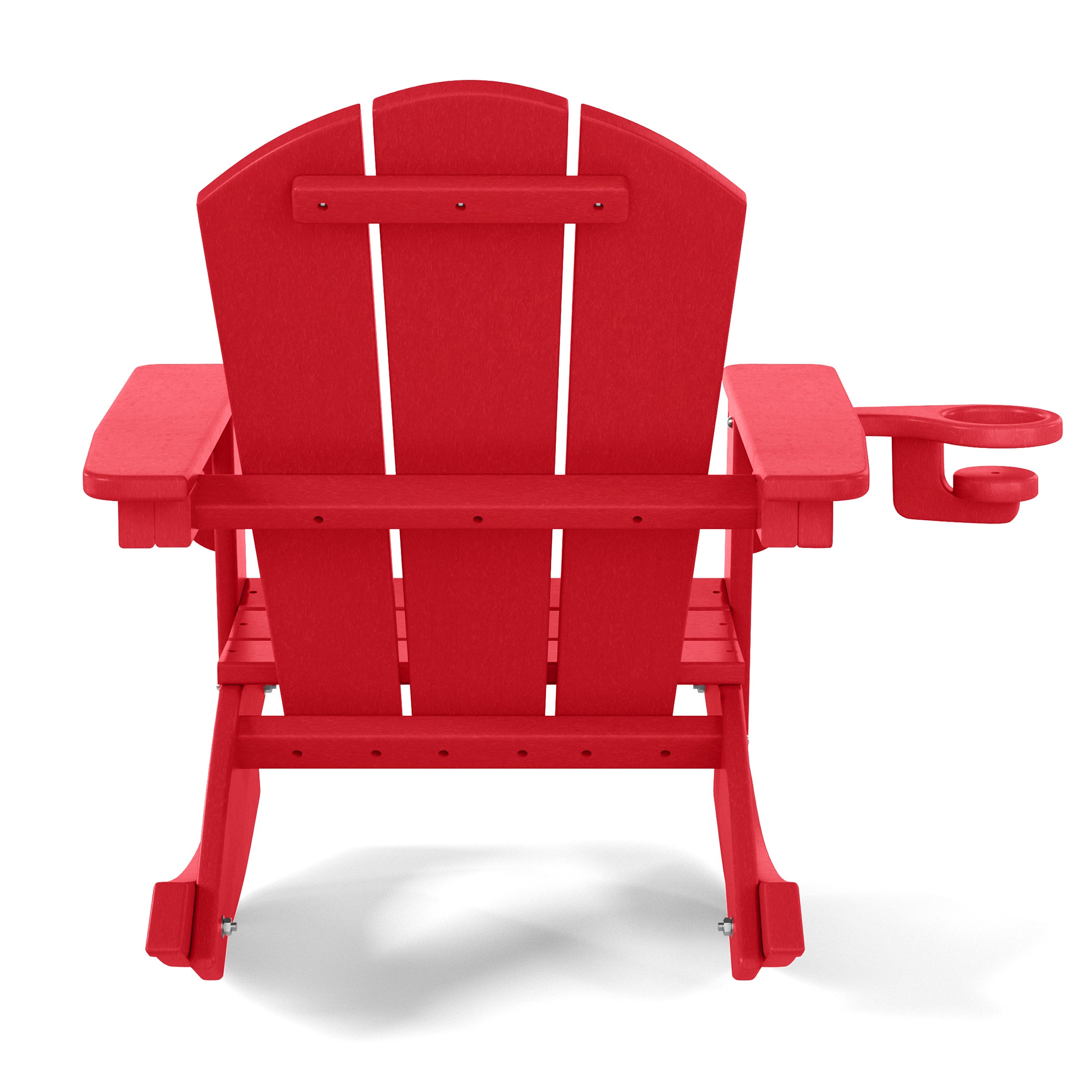 Tiny Terraces Kids Adirondack Rocking Chair with Cup Holder (Set of 2) Seahawk Designs Kids Patio Rocking Chairs