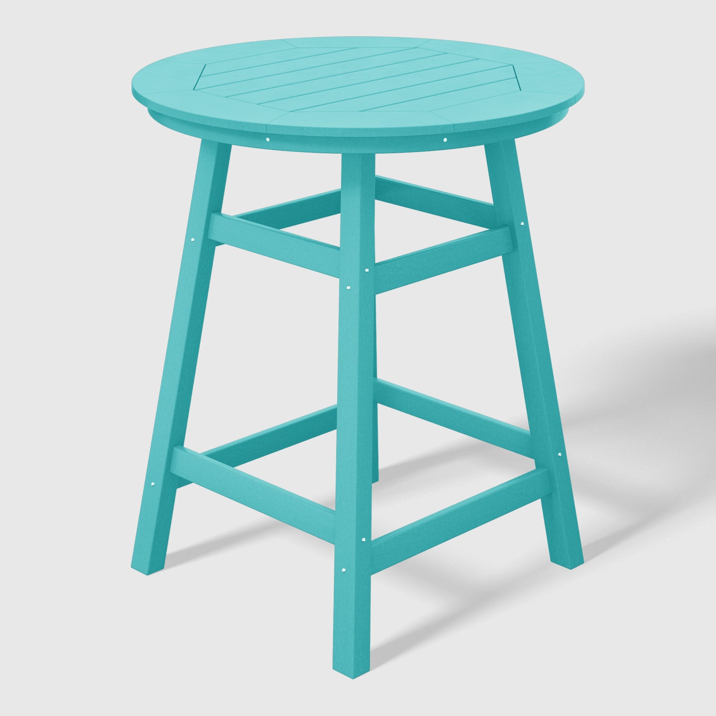 Stockholm All-Weather Outdoor 35" Round Counter Table (37" Height) Turquoise Seahawk Designs Patio Bar Tables