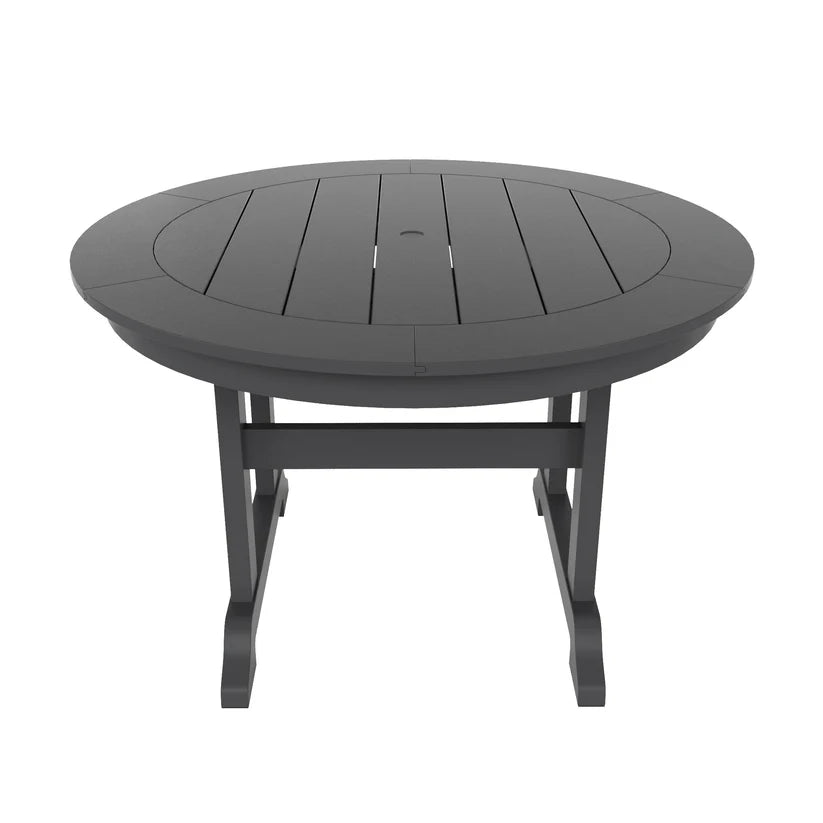 Tuscany All-Weather Outdoor Round Dining Table (47" Top) Gray Seahawk Designs Patio Dining Tables