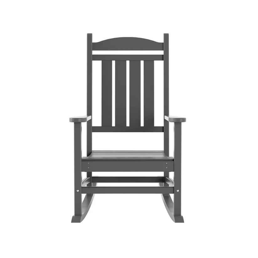 Tuscany All-Weather Outdoor Classic Porch Rocking Chair Gray Seahawk Designs Patio Rocking Chairs