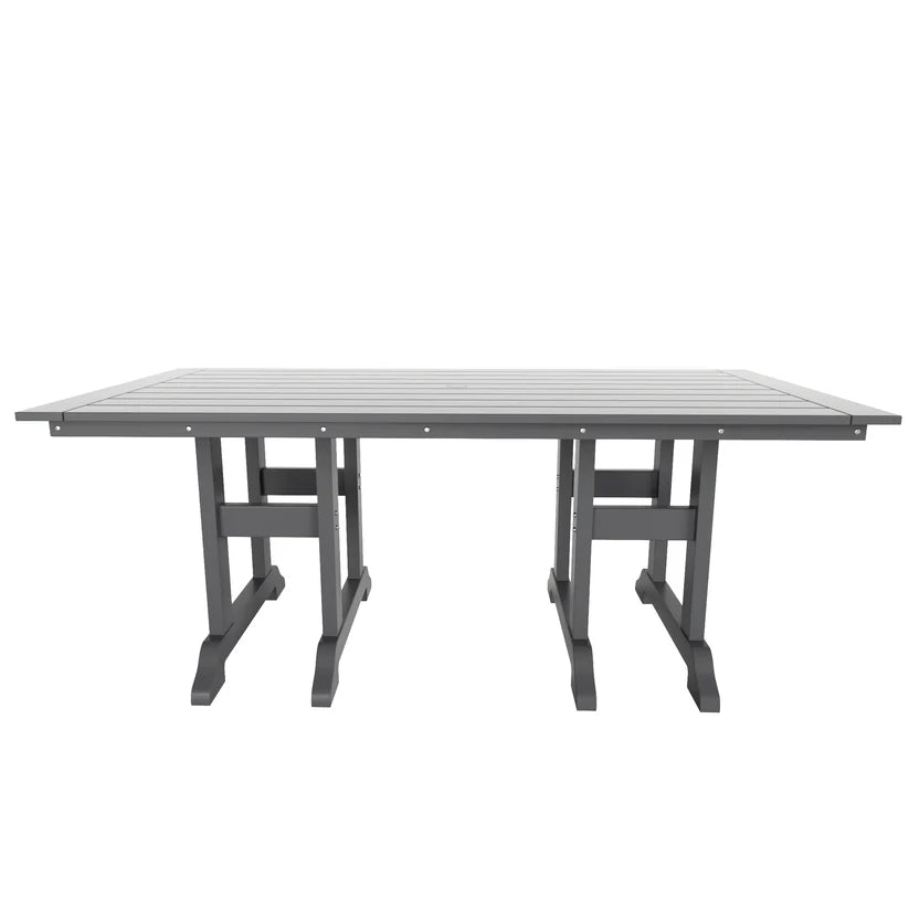 Tuscany All-Weather Outdoor Rectangular Dining Table (71" x 37" Top) Gray Seahawk Designs Patio Dining Tables