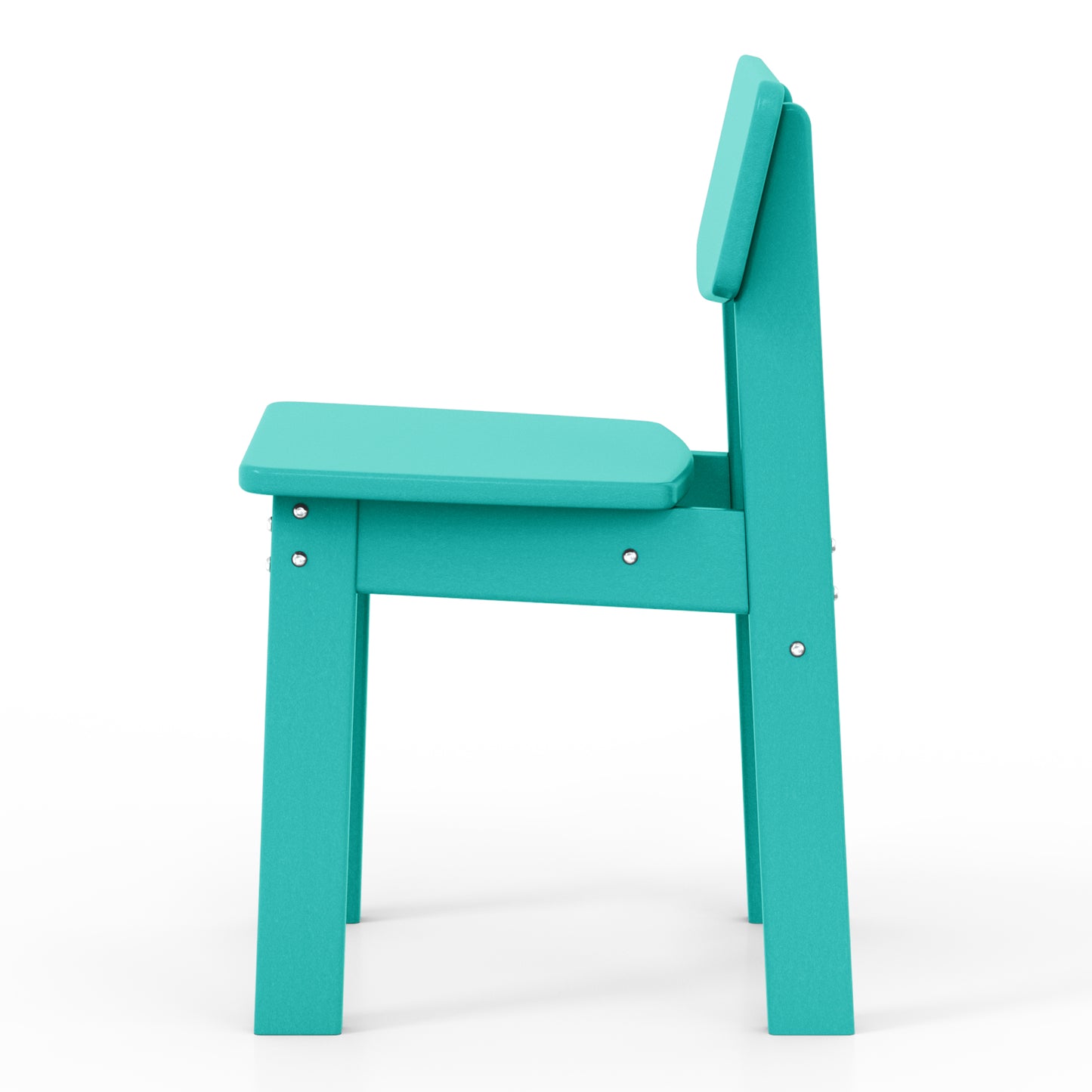 Tiny Terraces Essentials Kids' All-Weather Outdoor Dining Chair (Set of 2) Seahawk Designs Kids Patio Dining Chairs