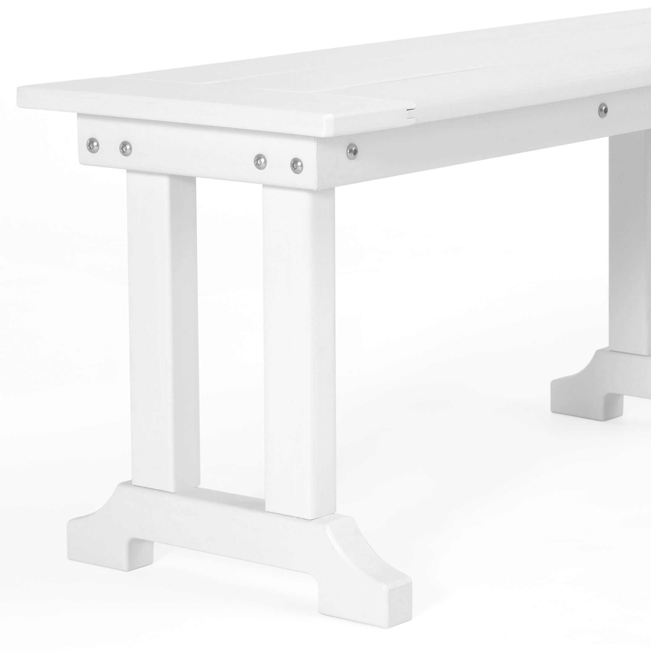 Tuscany All-Weather Outdoor 65" Trestle Dining Bench Seahawk Designs Patio Benches