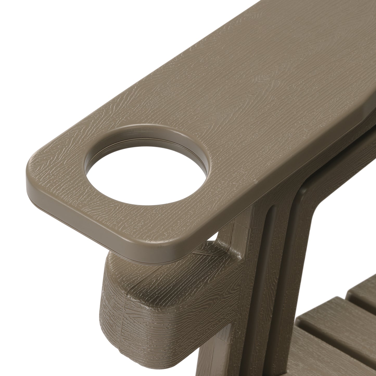 Set of Snap'n Lock Adirondack Chairs with Connecting Wedge Table (No Tools or Hardware) Seahawk Designs Adirondack Chairs