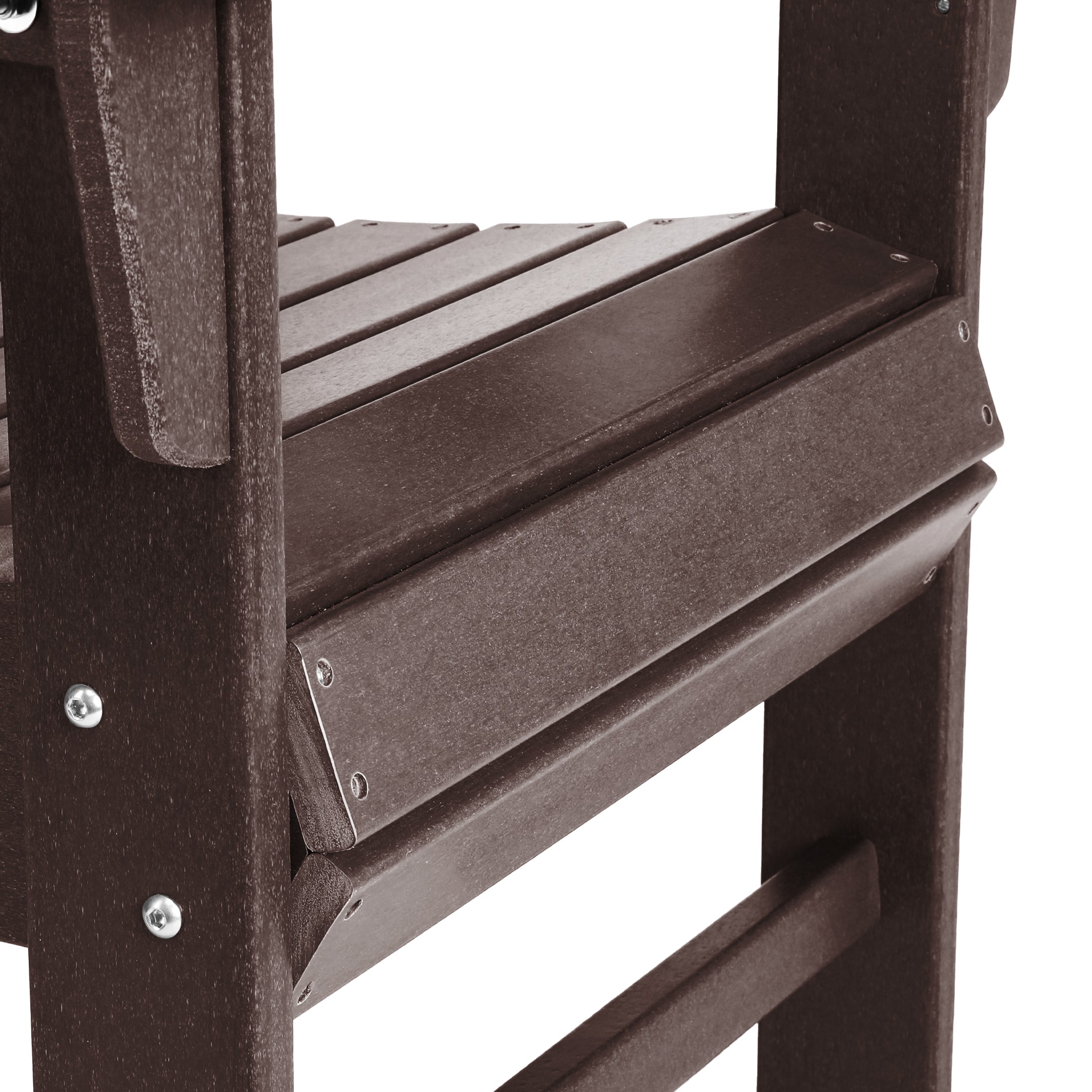 Malibu Modern All-Weather Outdoor Contoured Adirondack Dining Chair Seahawk Designs Patio Dining Chairs