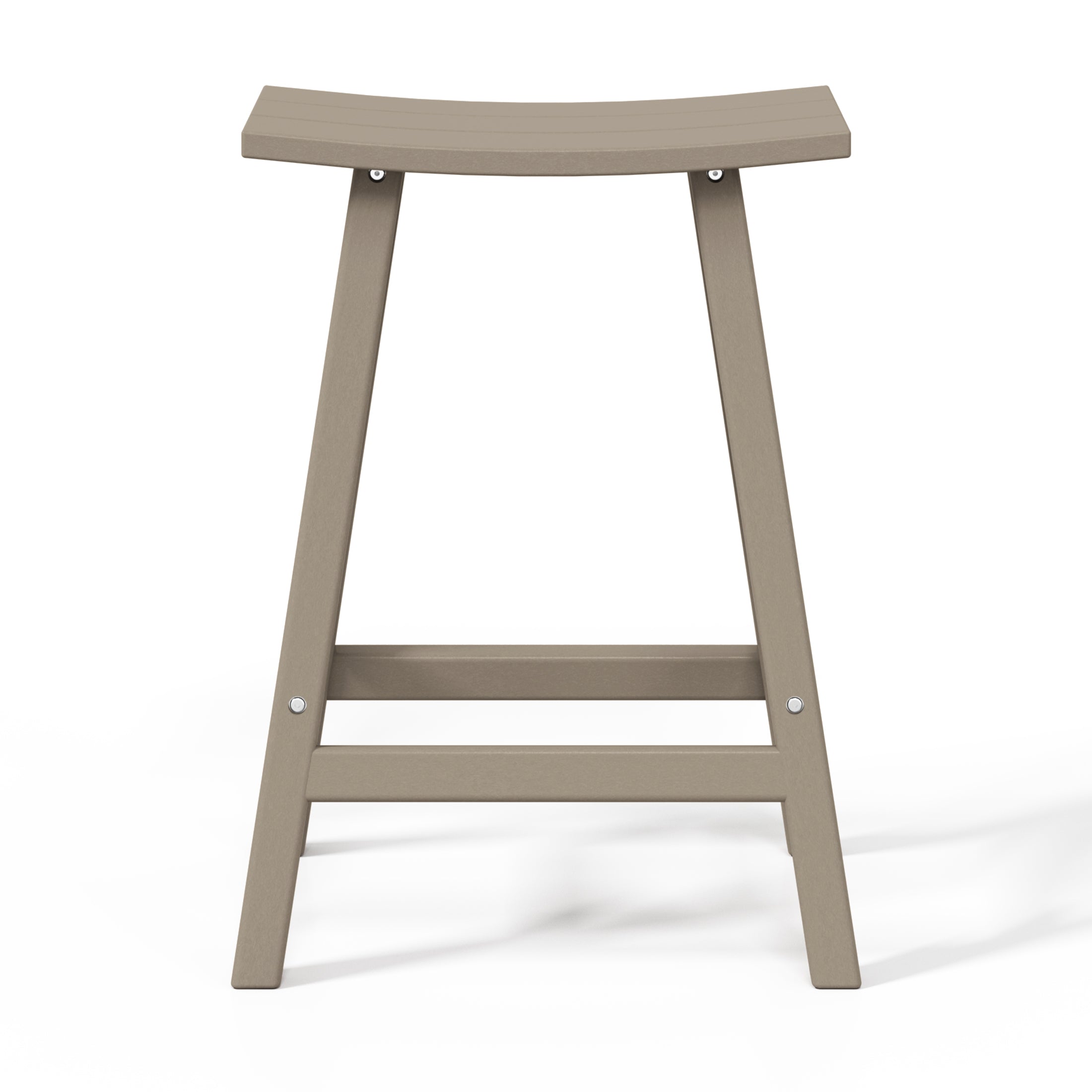 Stockholm All-Weather Outdoor Saddle Counter Stool (24" Height) Seahawk Designs Patio Bar & Counter Stools