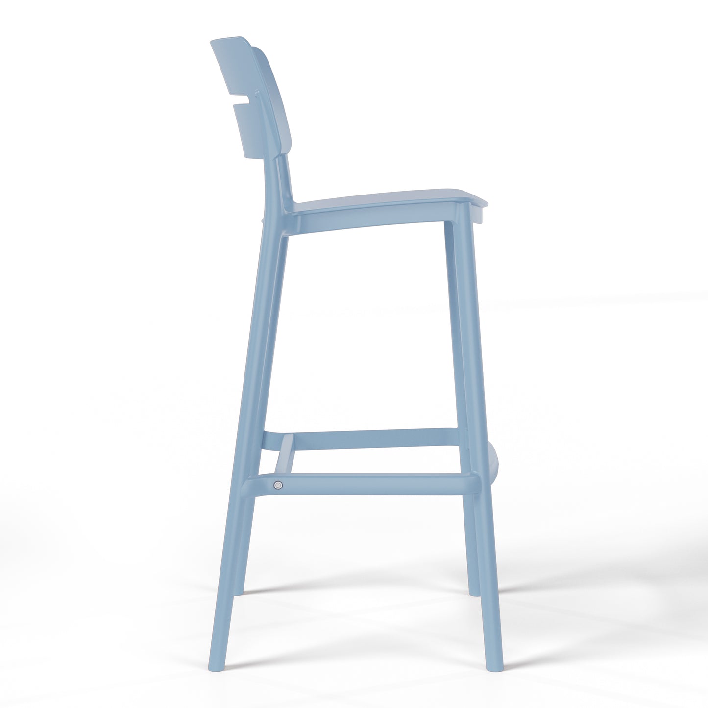 Polyform 29.5" Bar Stool (Set of 2) French Blue Seahawk Designs Patio Bar & Counter Stools