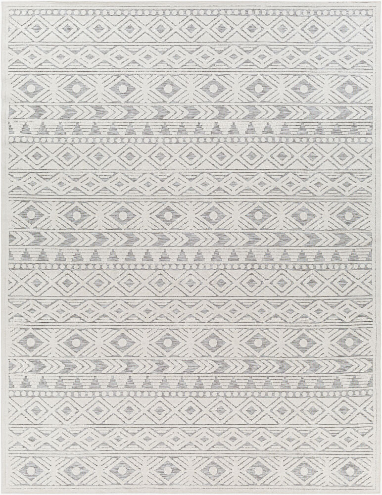 Greenwich Machine Woven Rug — Beige/Charcoal