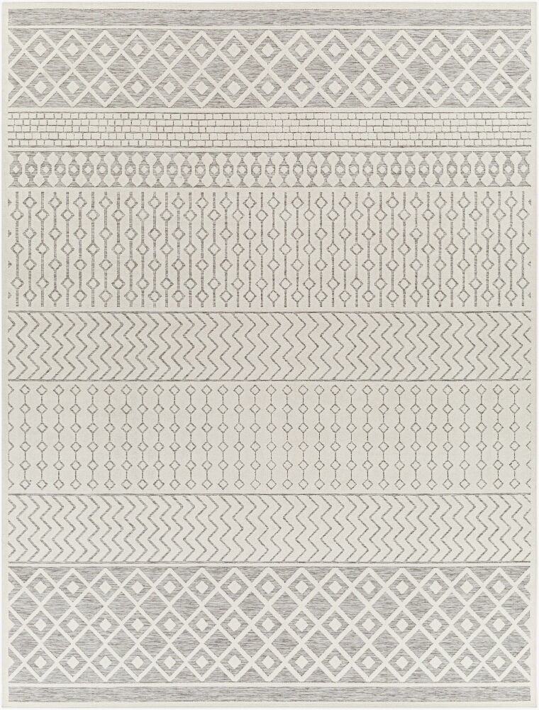 Greenwich Machine Woven Rug — Beige/Charcoal