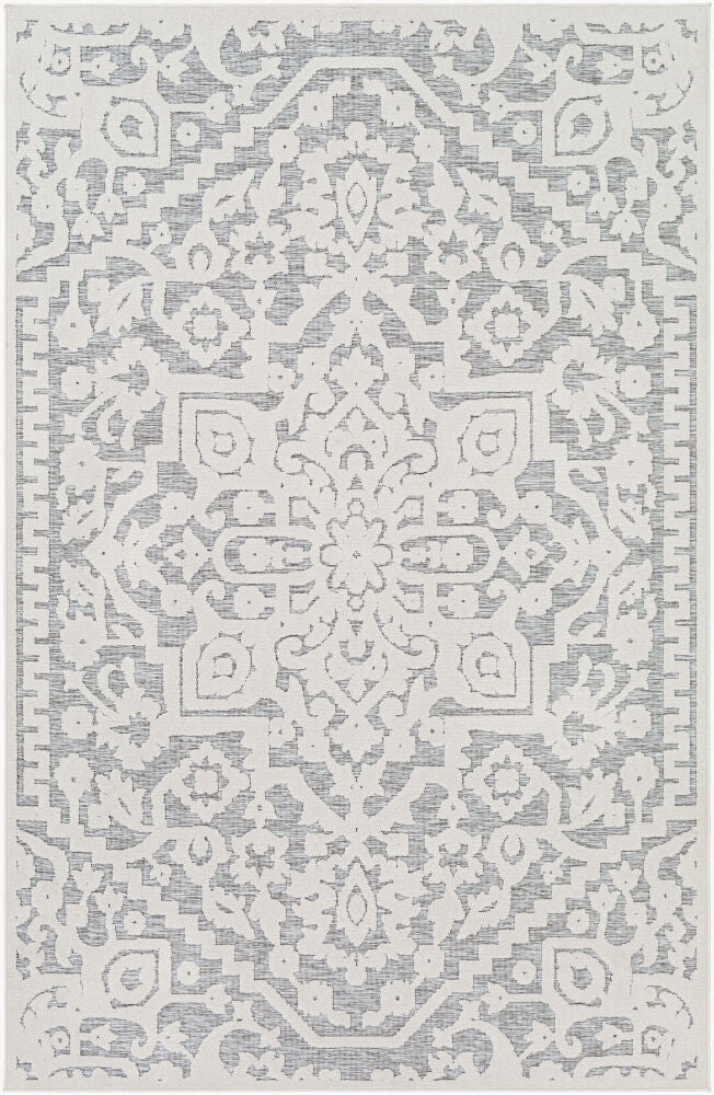 Greenwich Machine Woven Rug — Beige/Charcoal