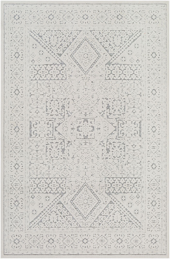Greenwich Machine Woven Rug — Beige/Charcoal