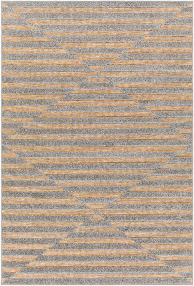 Greenwich Machine Woven Rug — Olive/Tan