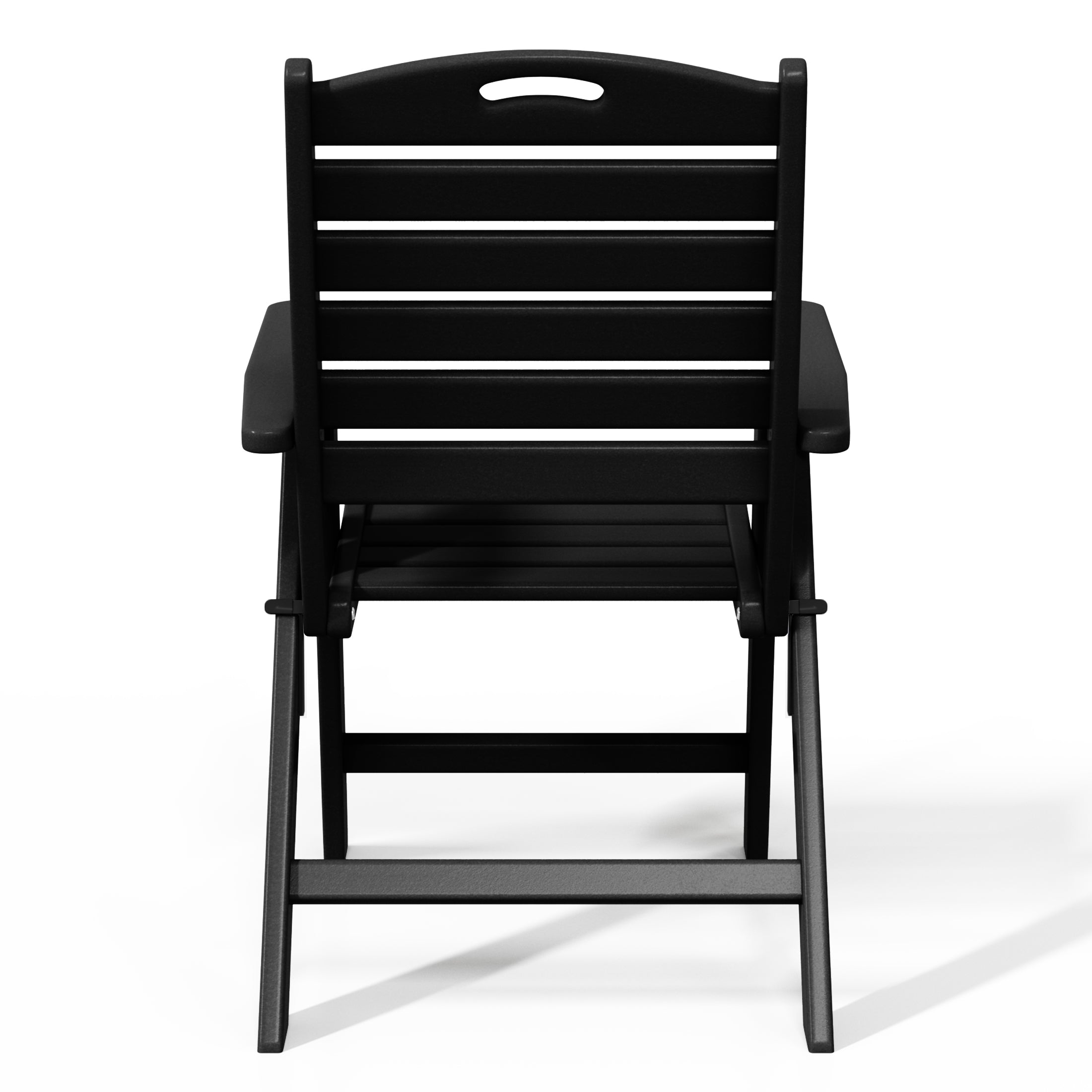 Aarhus All-Weather Outdoor Patio Folding Tall Back Dining Chair (38" High) Seahawk Designs Patio Dining Chairs