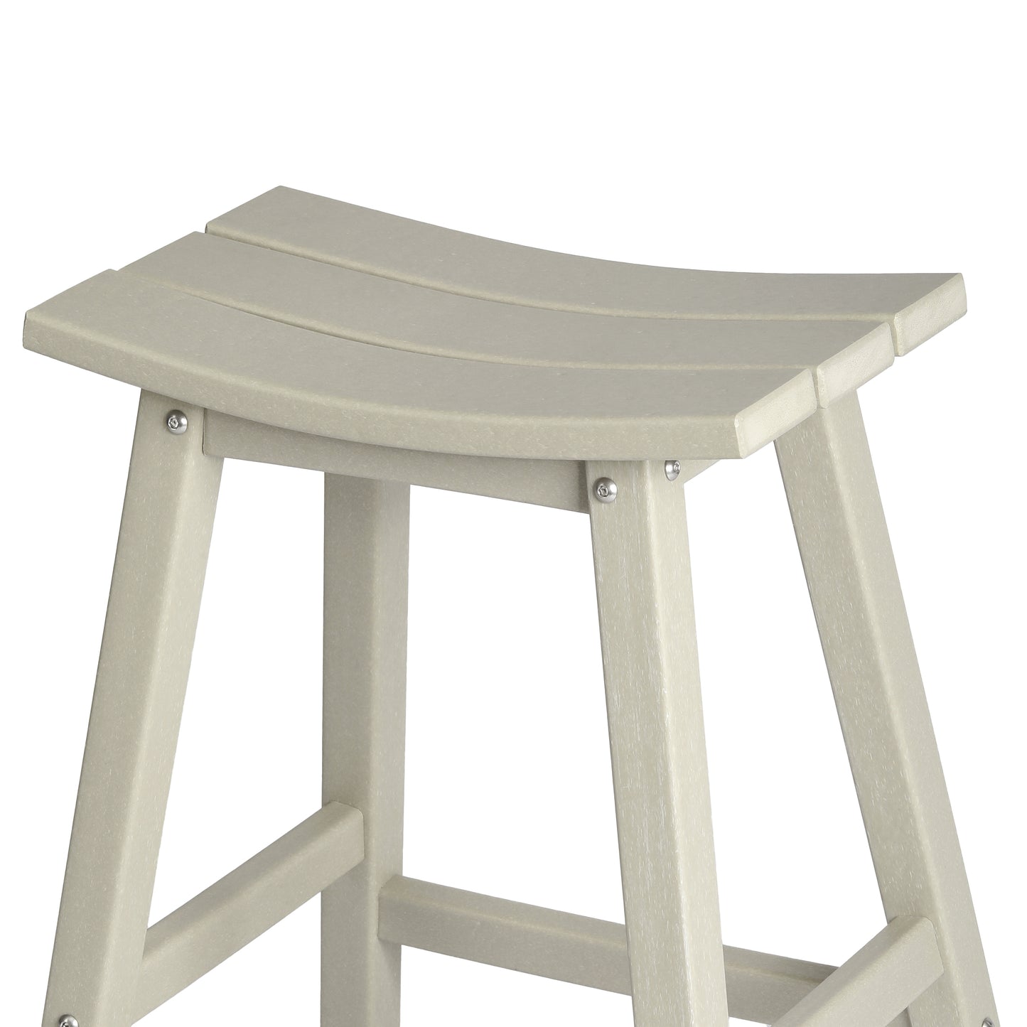 Stockholm All-Weather Outdoor Saddle Counter Stool (24" Height) Seahawk Designs Patio Bar & Counter Stools