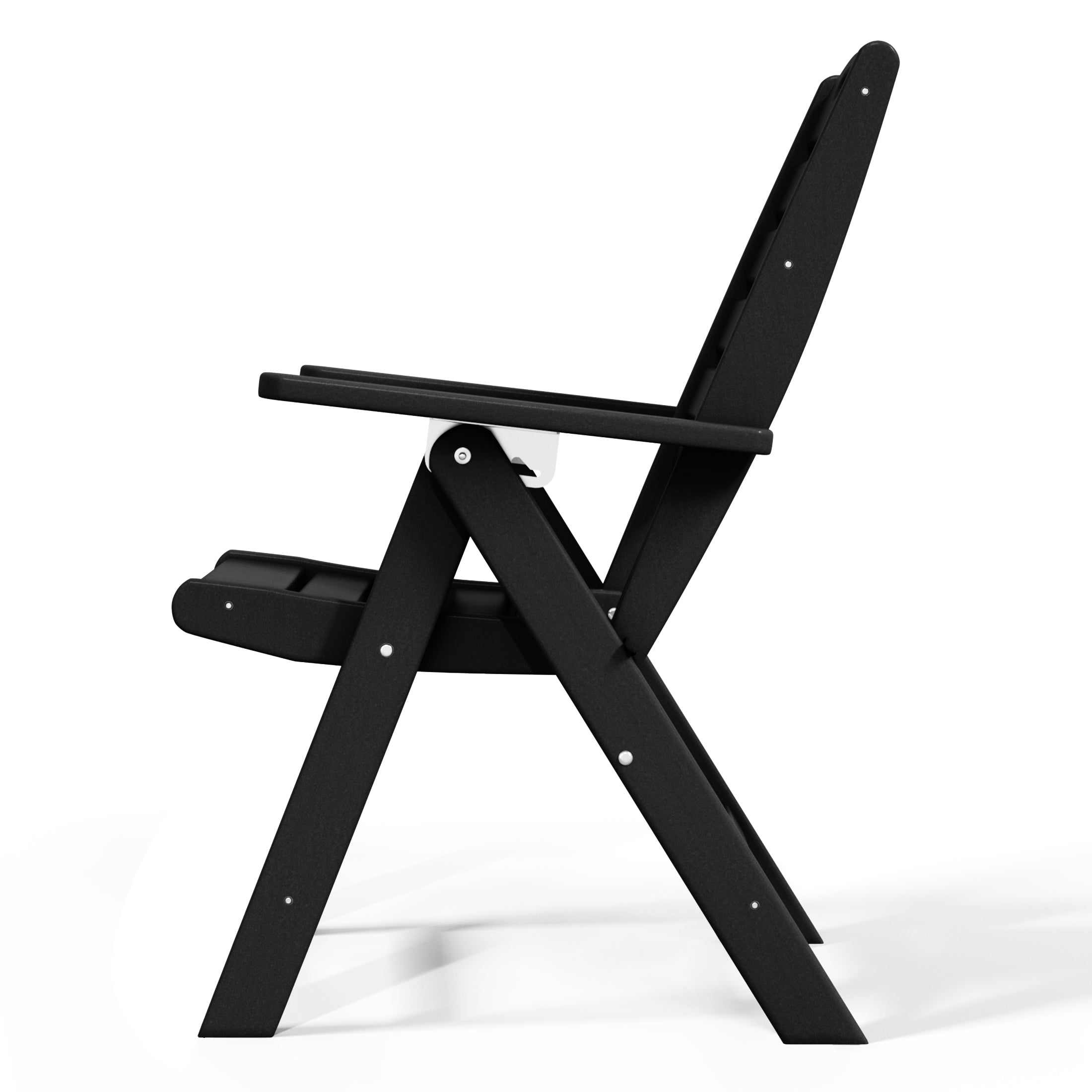 Aarhus All-Weather Outdoor Patio Folding Tall Back Dining Chair (38" High) Seahawk Designs Patio Dining Chairs