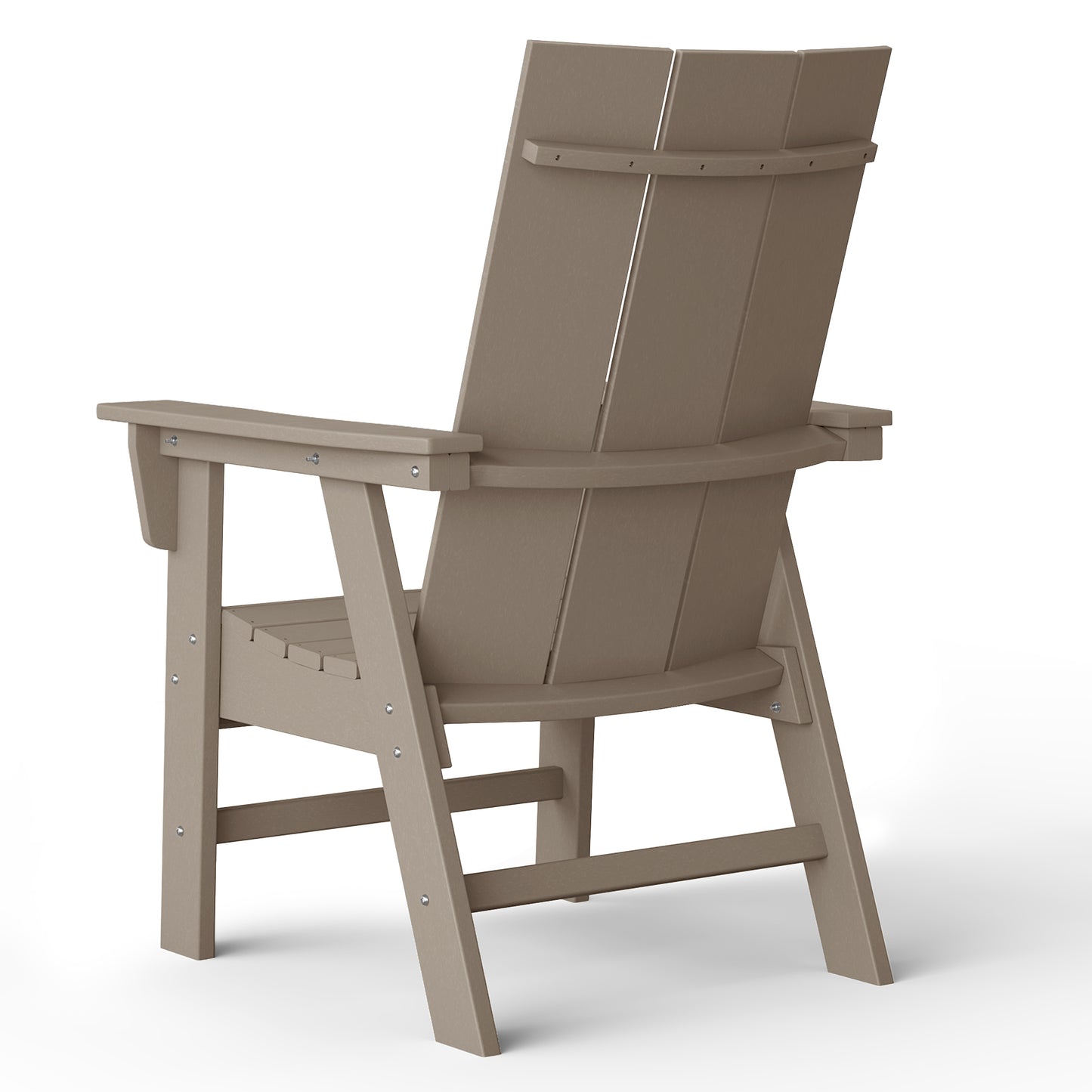 Malibu Modern All-Weather Outdoor Contoured Adirondack Dining Chair Seahawk Designs Patio Dining Chairs