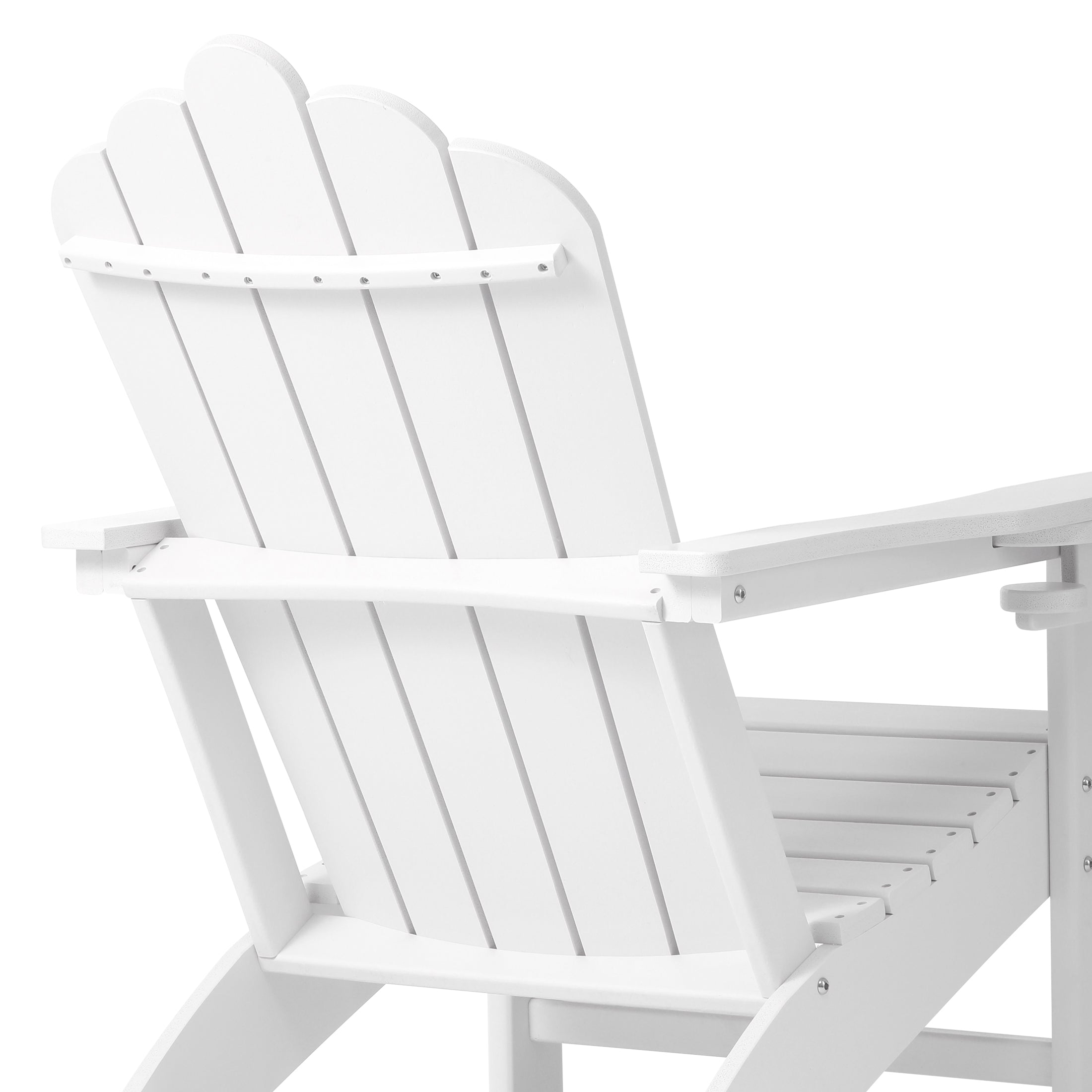 Tahoe All-Weather Outdoor Poly Adirondack Chair with Retractable Cup Holder Seahawk Designs Adirondack Chairs