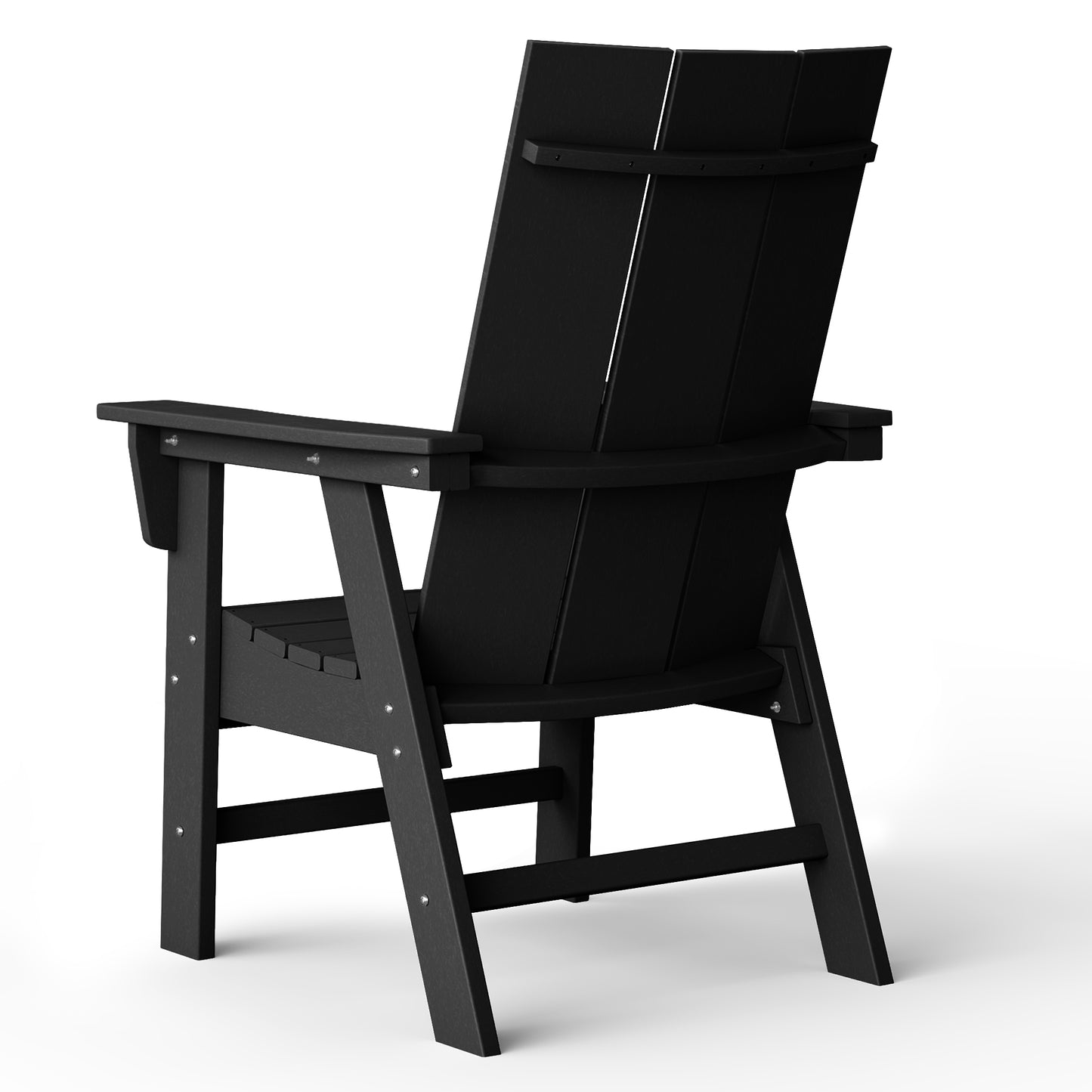 Malibu Modern All-Weather Outdoor Contoured Adirondack Dining Chair Seahawk Designs Patio Dining Chairs