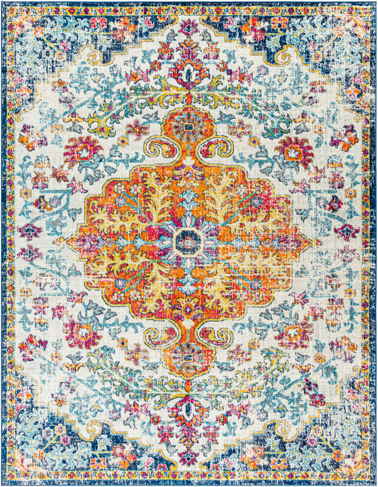 Harput Machine Woven Rug — Aqua/Blue