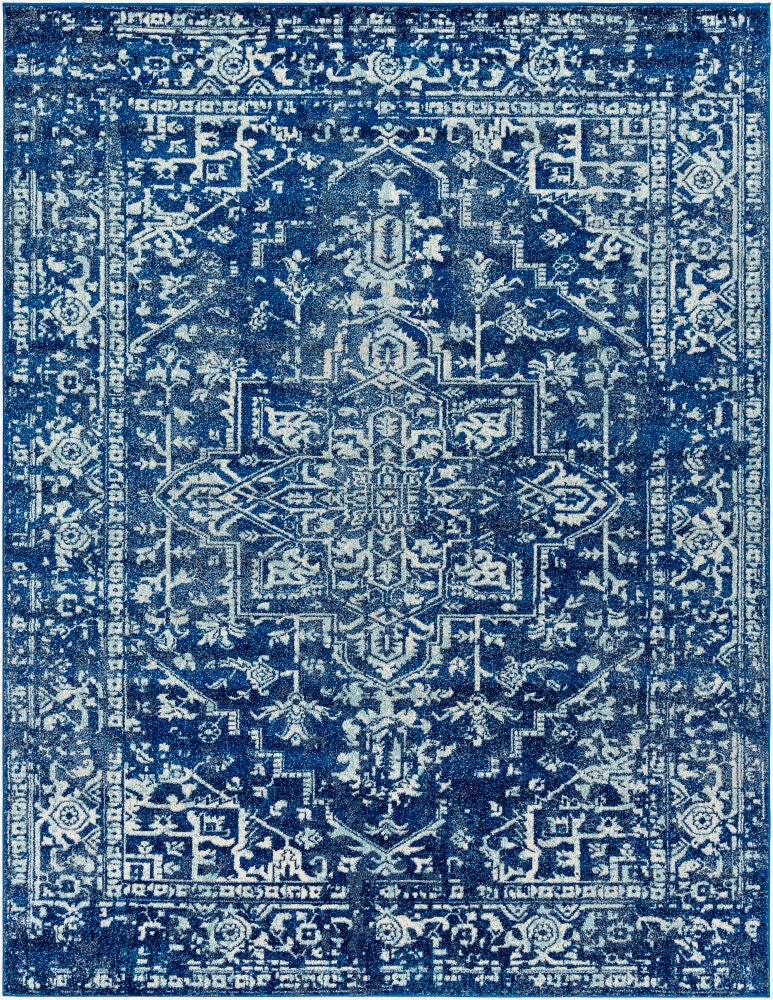 Harput Machine Woven Rug — Charcoal/Light Beige