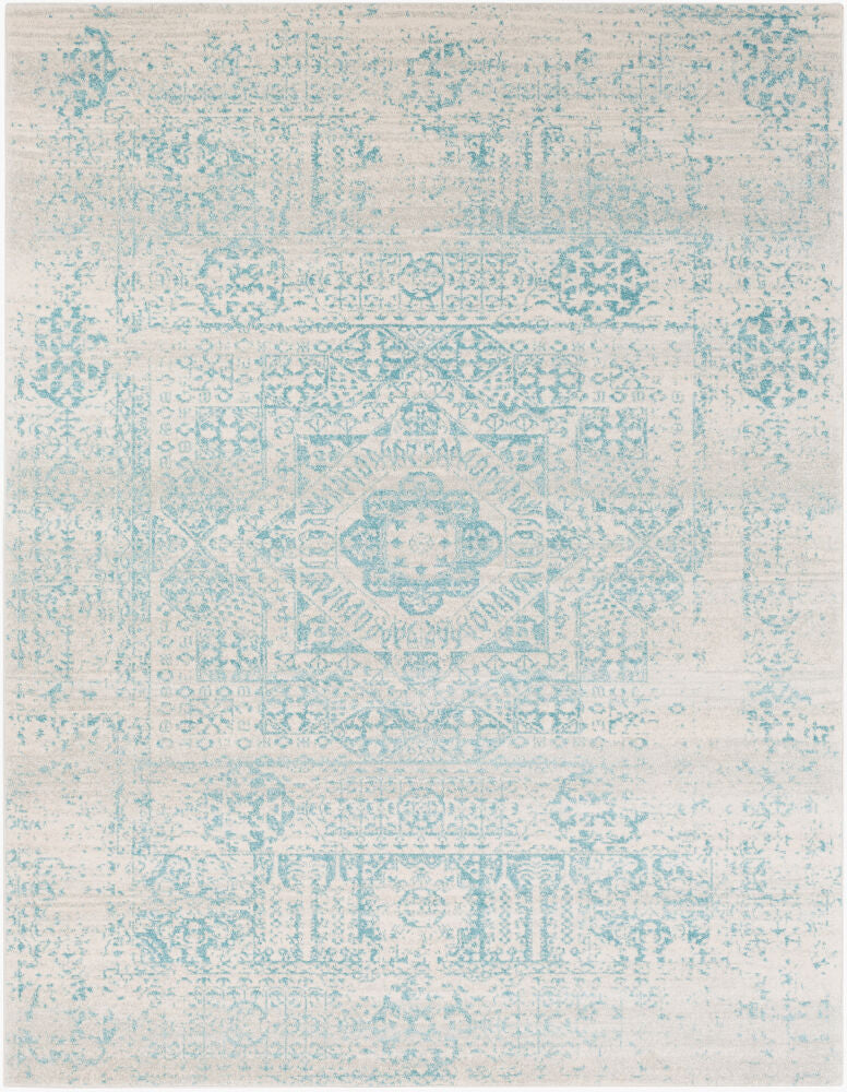 Harput Machine Woven Rug — Light Beige/Medium Gray