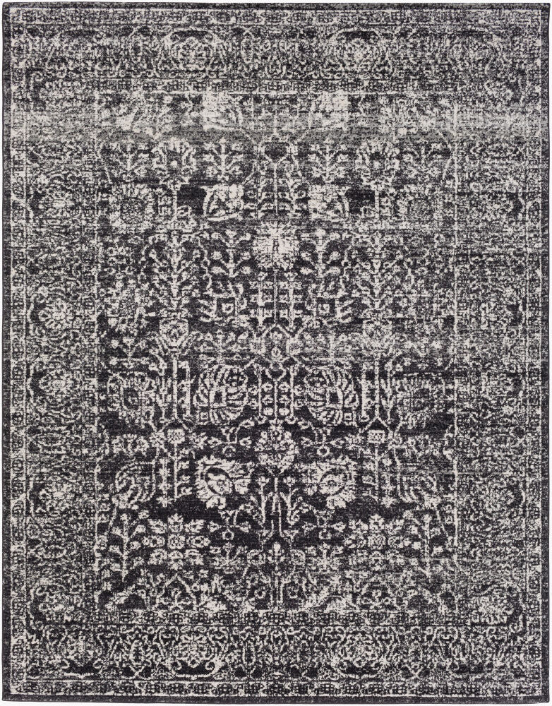 Harput Machine Woven Rug — Black/Charcoal