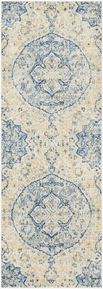 Harput Machine Woven Rug — Ivory/Medium Gray