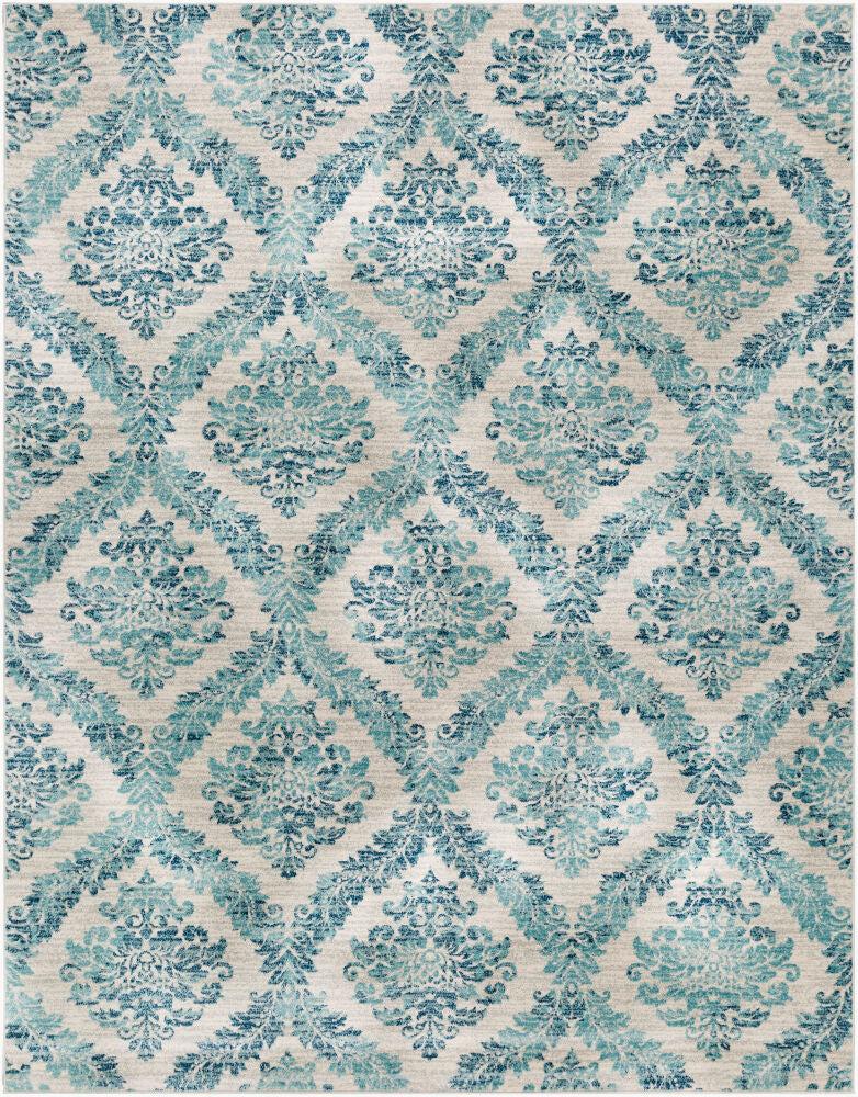 Harput Machine Woven Rug — Ivory/Medium Gray
