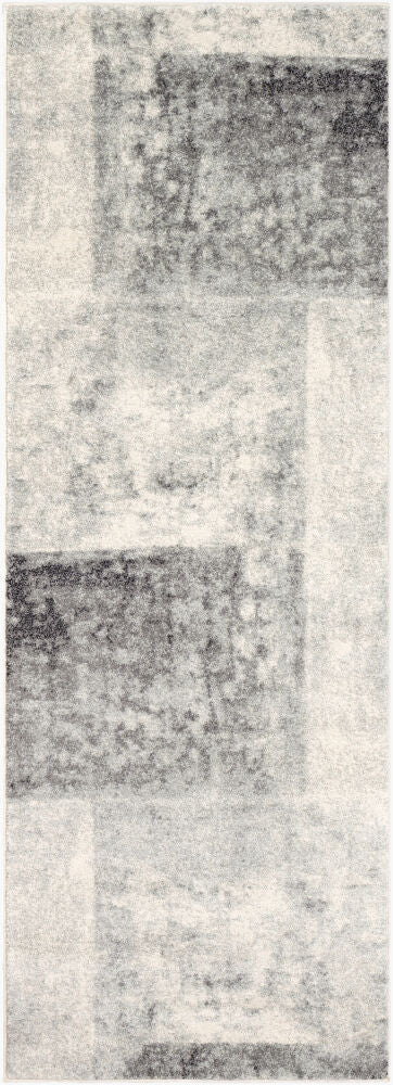 Harput Machine Woven Rug — Charcoal/Light Beige