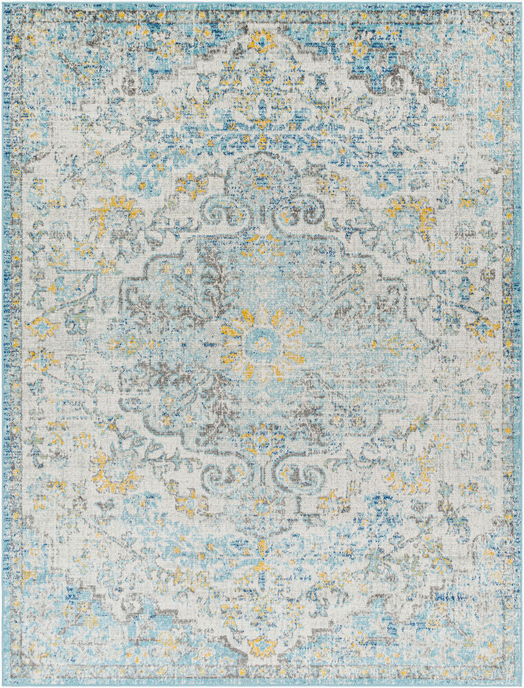 Harput Machine Woven Rug — Charcoal/Light Beige