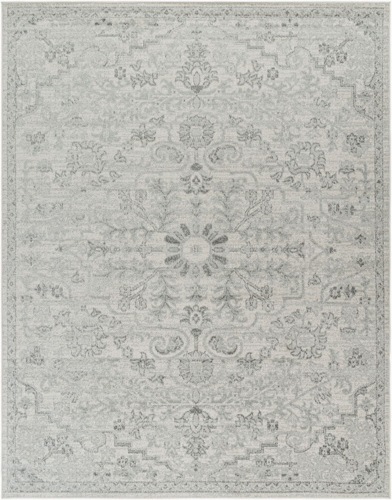 Harput Machine Woven Rug — Charcoal/Light Beige