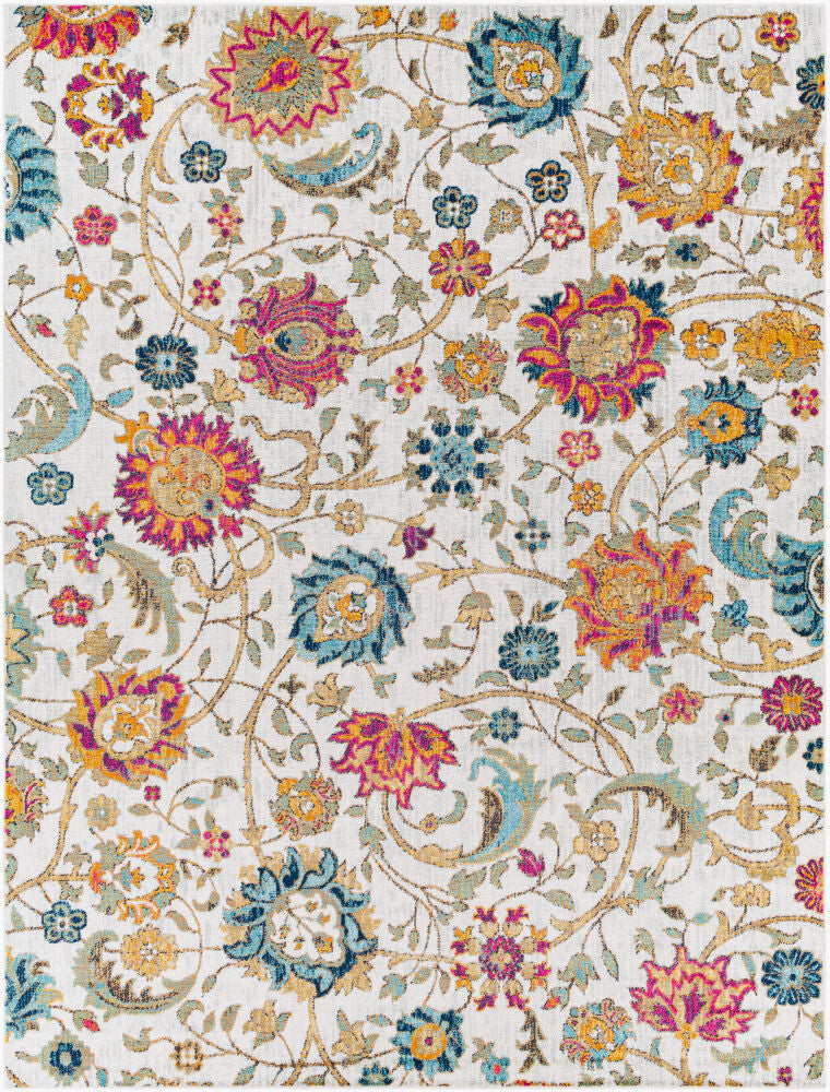 Harput Machine Woven Rug — Black/Burgandy