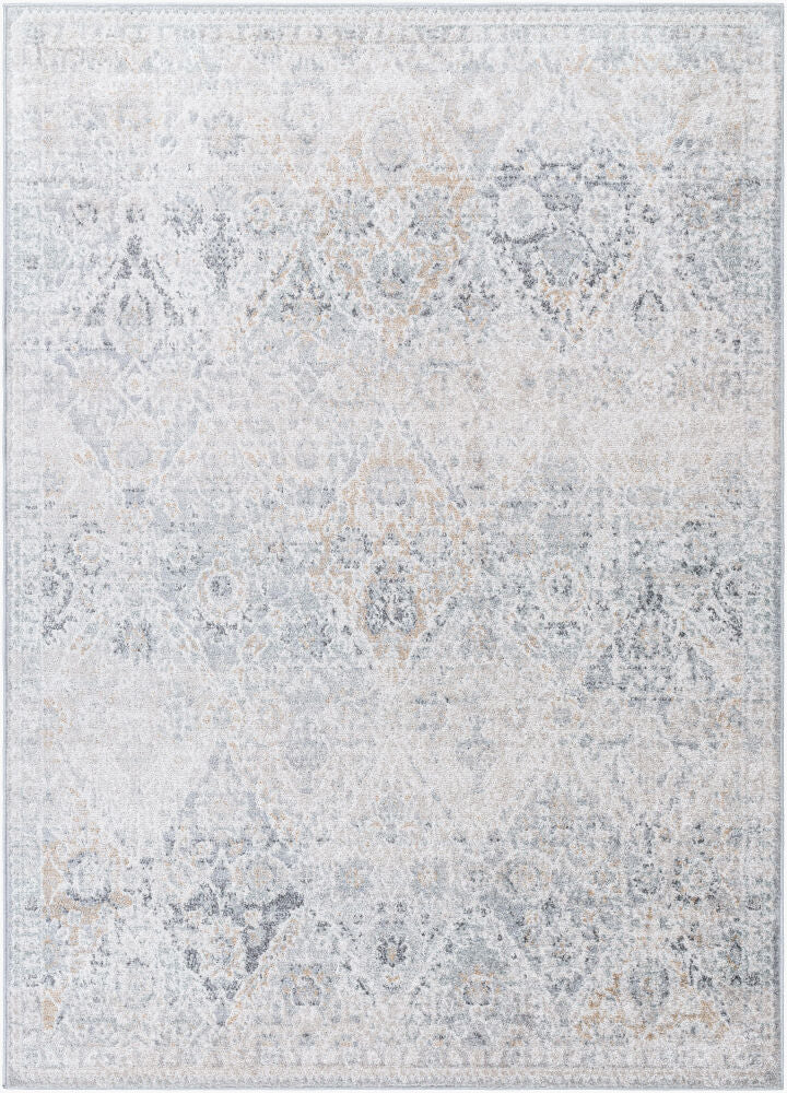 Harput Machine Woven Rug — Amber/Blue