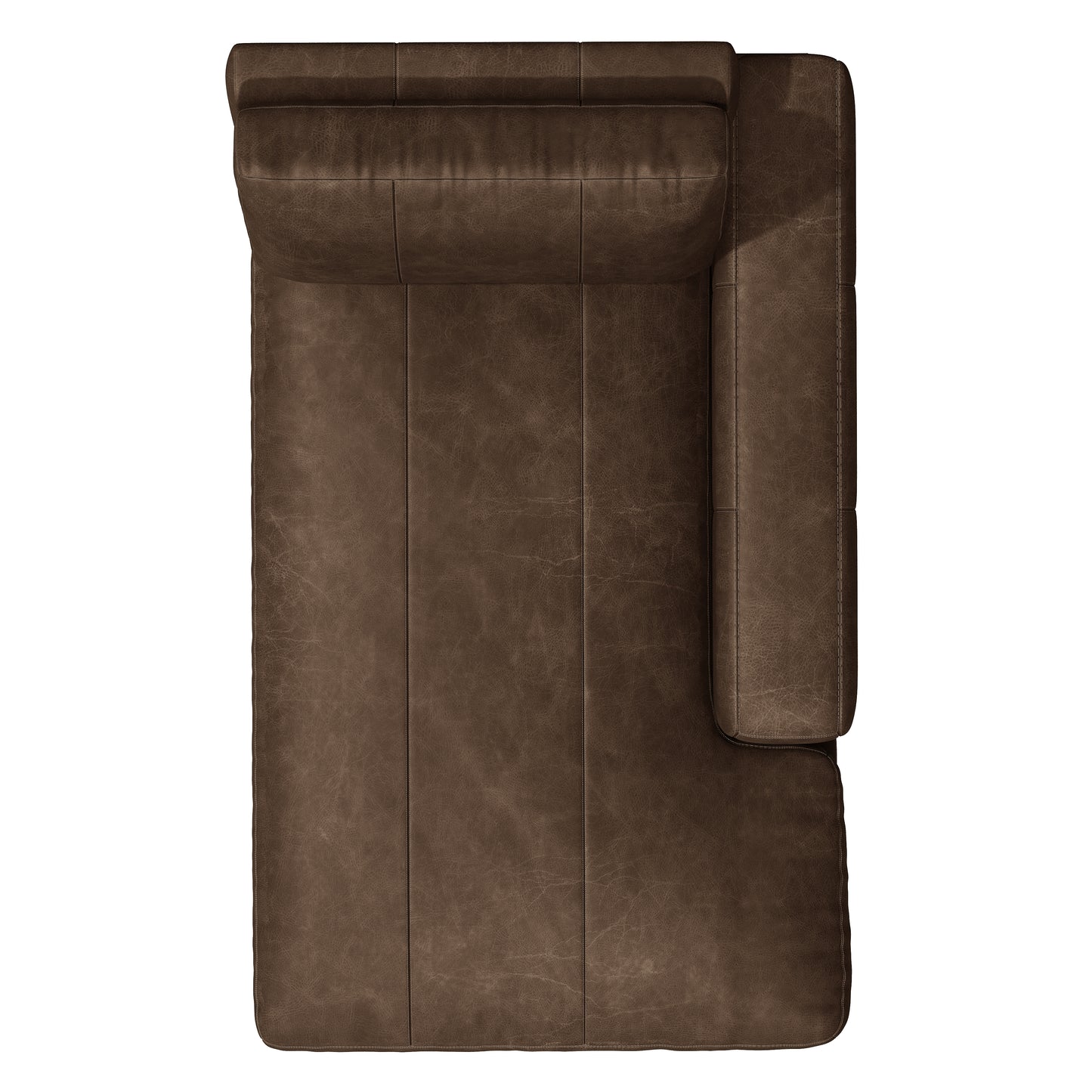 Dawkins Leather Right Arm Chaise