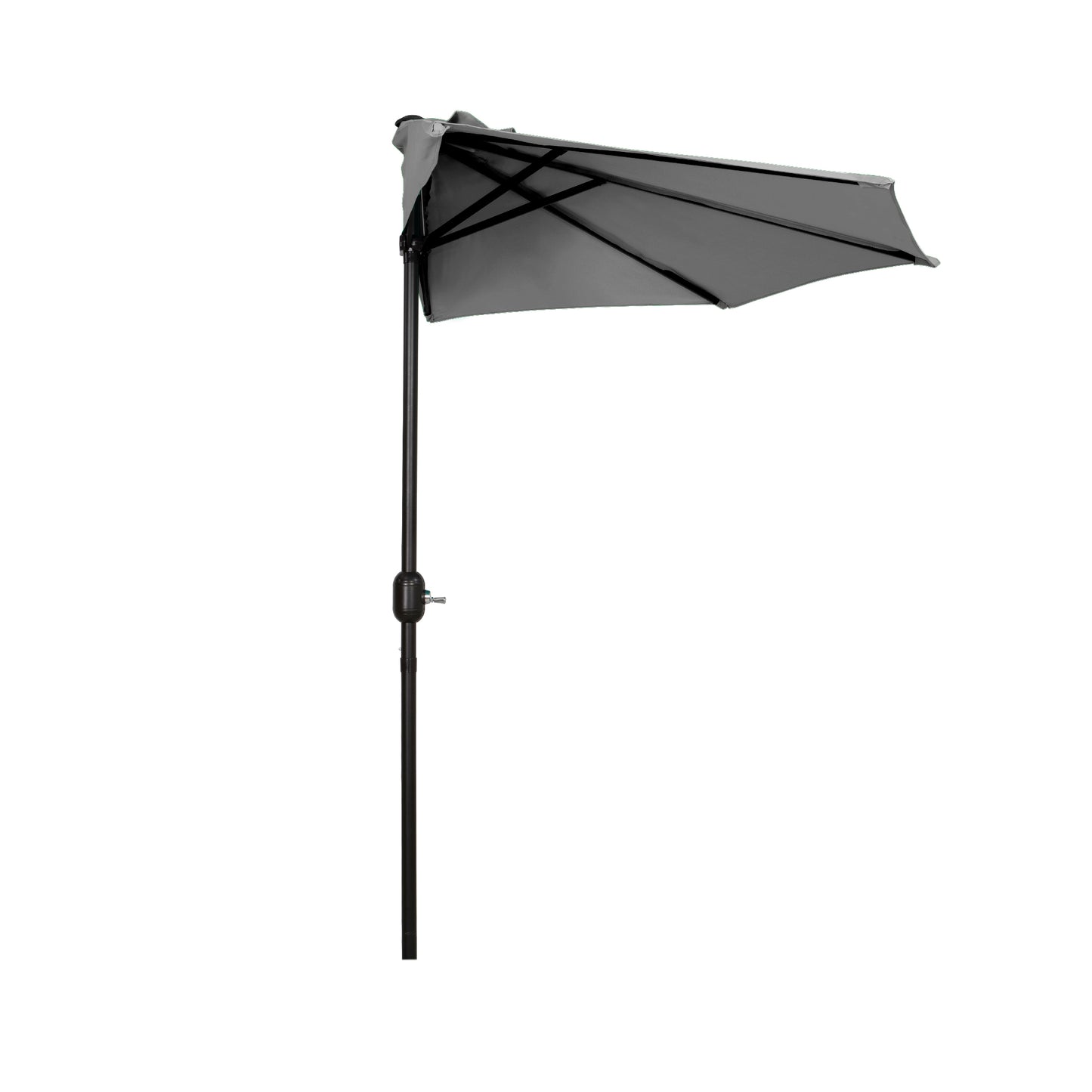 Kona 9ft Half Market Umbrella Gray Seahawk Designs Patio Umbrellas