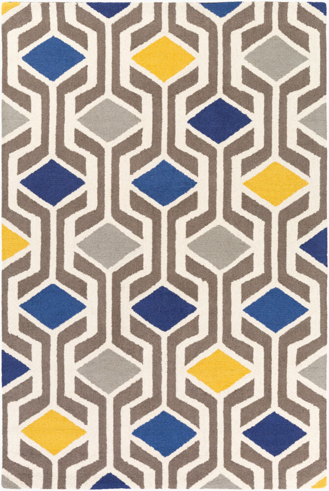 Hilda Handmade Rug — Charcoal/Cream