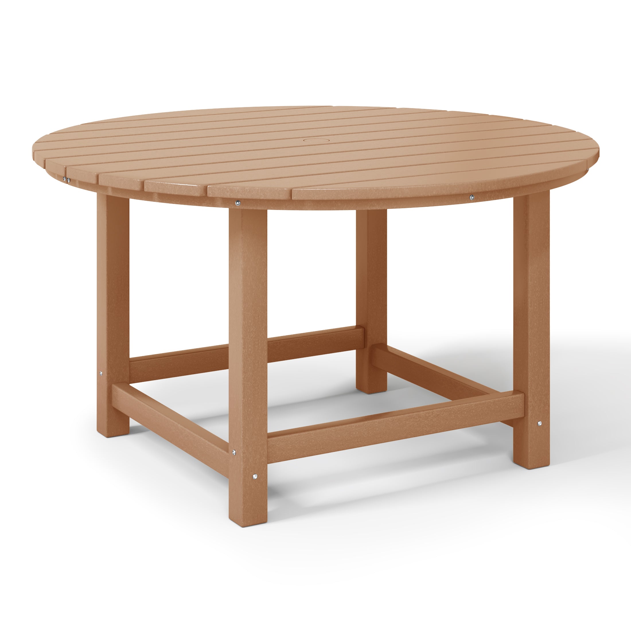 Tiny Terraces Kids' All-Weather Outdoor Round Dining Table (38" Wide) Teak Seahawk Designs Kids Patio Dining Tables