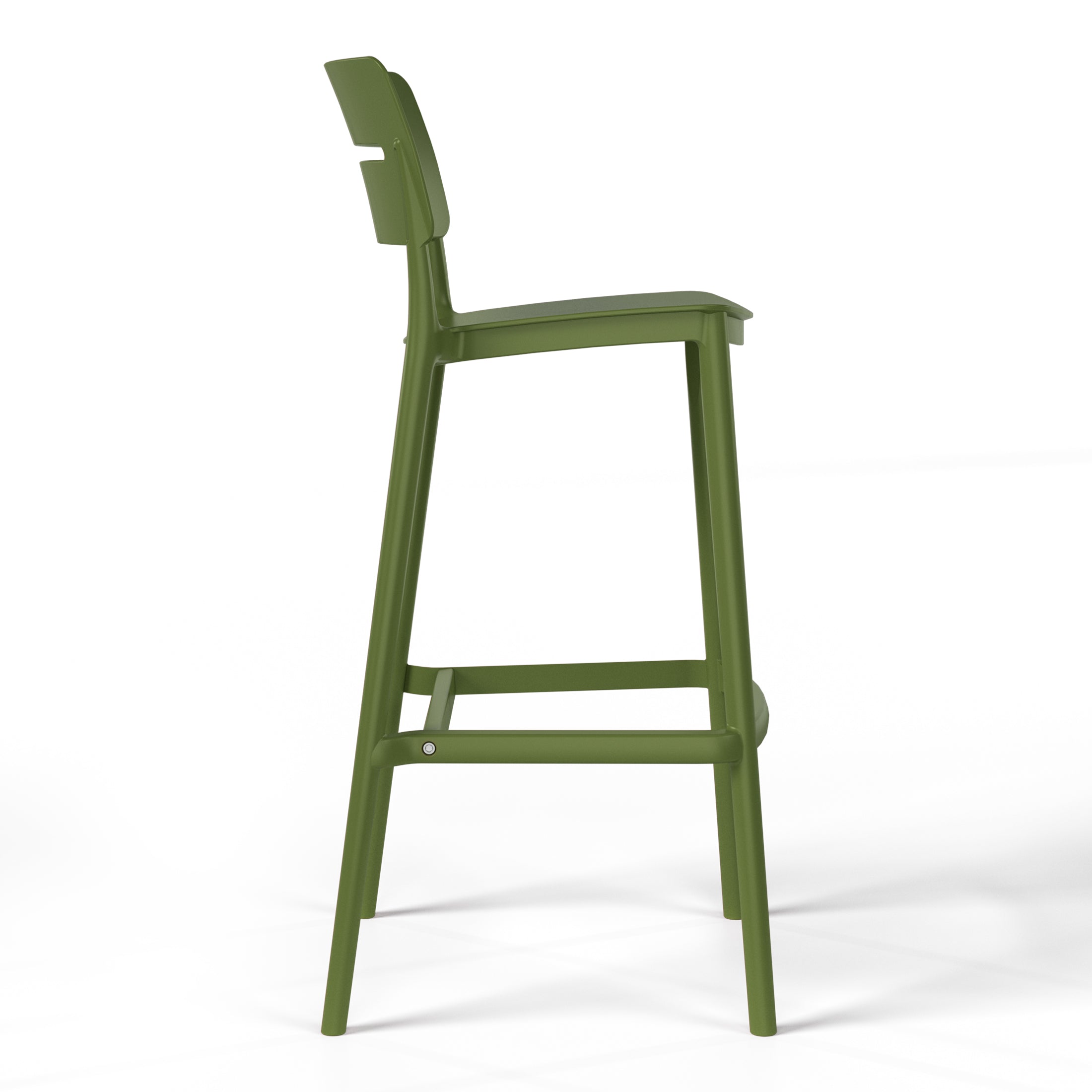 Polyform 29.5" Bar Stool (Set of 2) Olive Green Seahawk Designs Patio Bar & Counter Stools