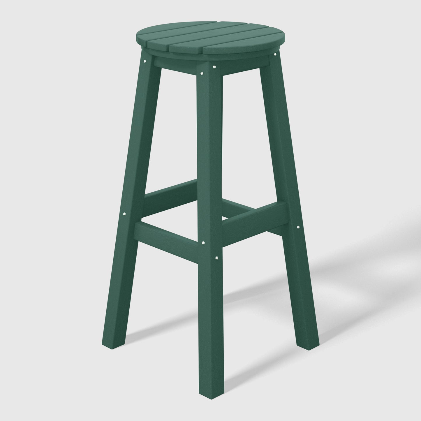 Stockholm All-Weather Outdoor Round Bar Stool (29" Height) Dark Green Seahawk Designs Patio Bar & Counter Stools